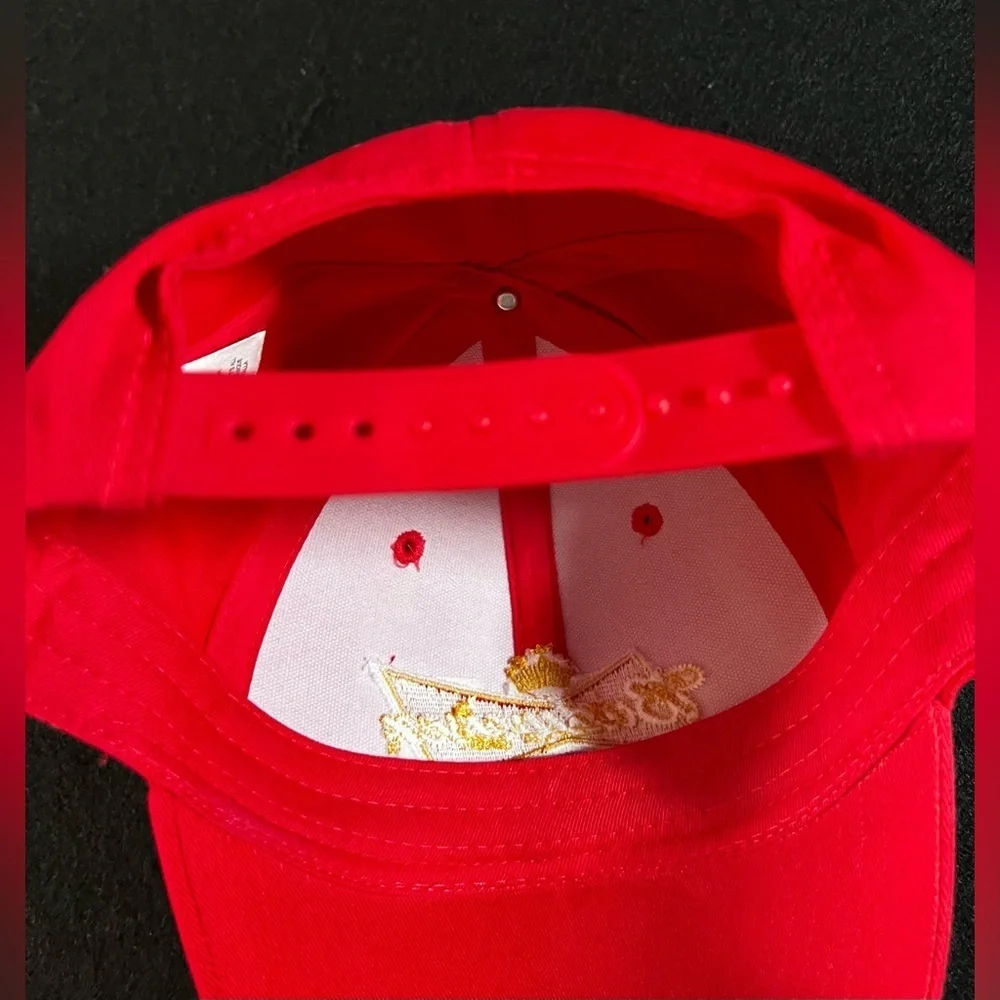 Budweiser Beer Logo Red Snapback Hat Baseball Cap Cotton Adjustable Never Worn